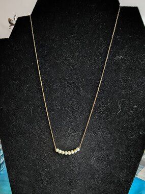 Gold Over Sterling Silver 925 Real Pearl Necklace